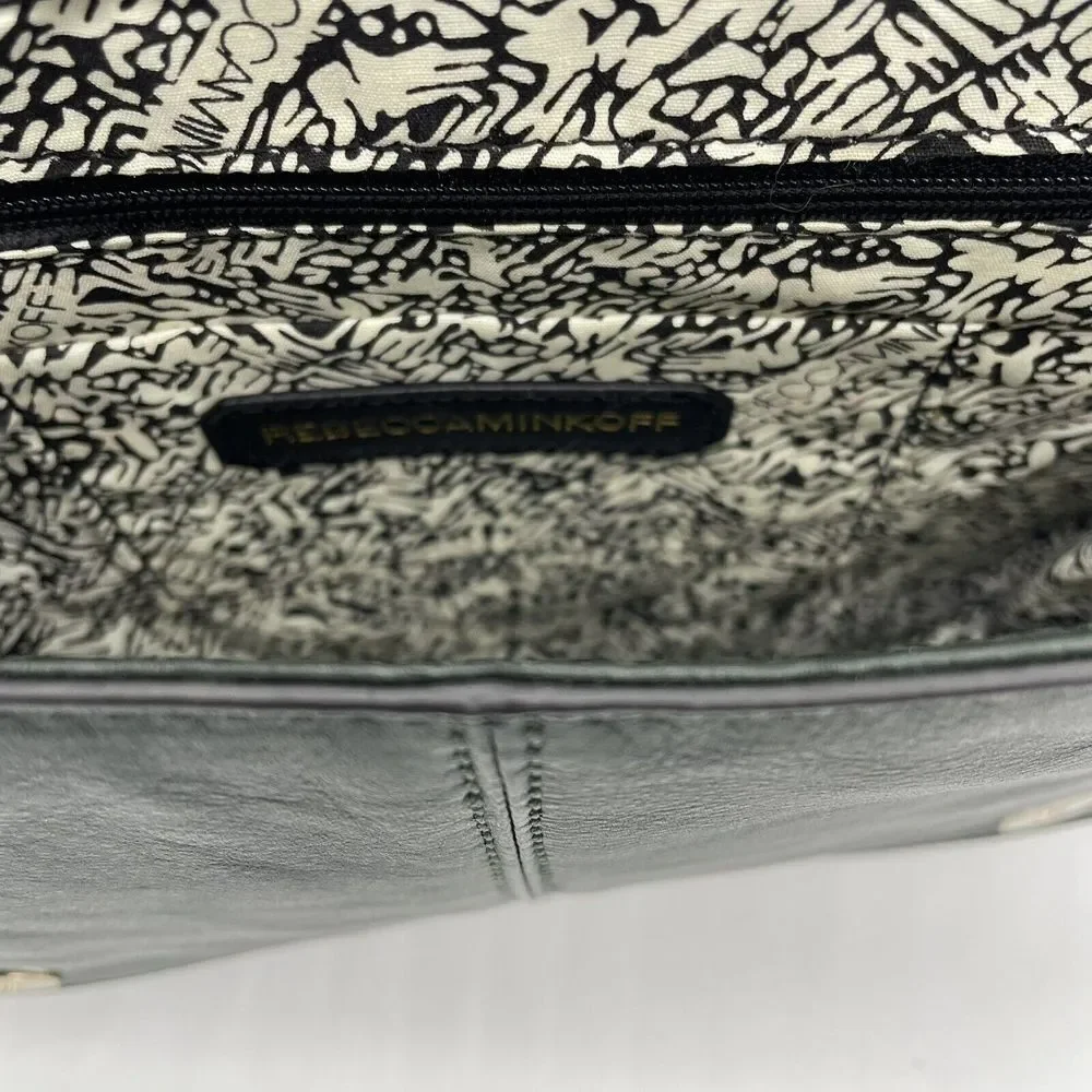 Rebecca Minkoff‎ Vintage GREEN Envelope Crossbody/Shoulder Leather & Suede